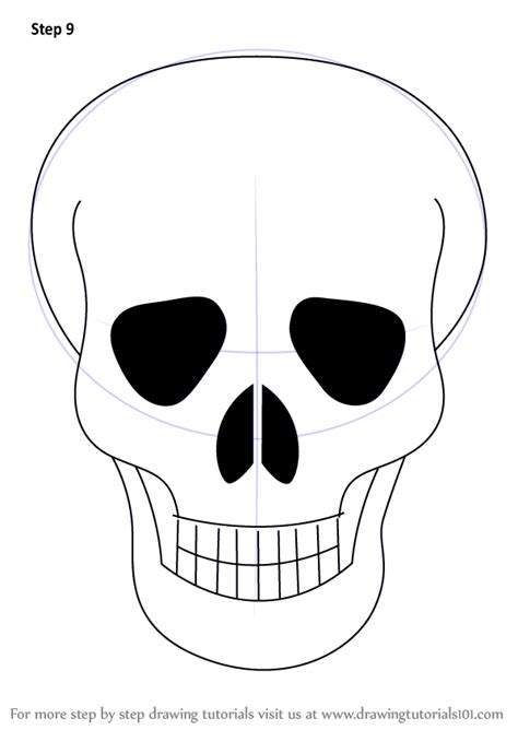 Learn How To Draw Skull Easy Skulls Step By Step Drawing Tutorials Skulls Drawing Easy