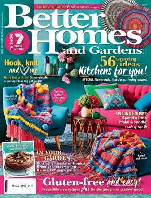 Get better homes & gardens australia along with 5,000+ other magazines & newspapers. Better Homes & Gardens Australia Magazine April 2017 issue ...