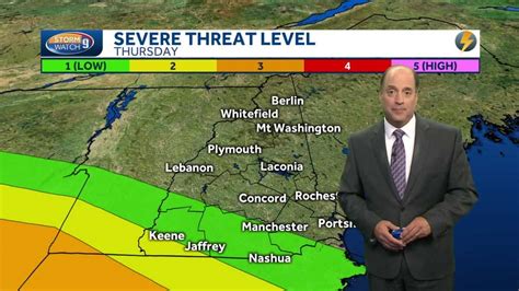 Update Threat For Severe Weather Exists In Southwestern Nh For Thursday