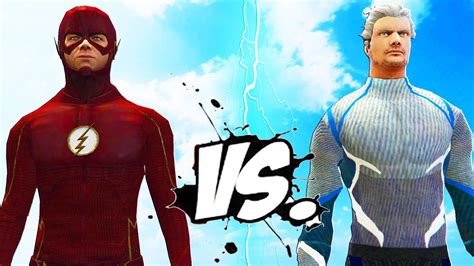 The Flash Vs Quicksilver Epic Superheroes Battle Youtube