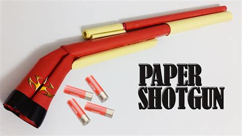 How To Make A Paper Shotgun That Shoots Youtube