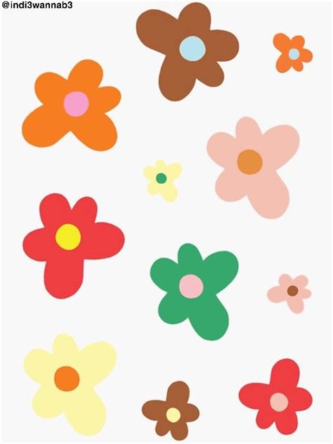 Indie Flowers Cutout In 2022 Art Collage Wall Flower Room Decor