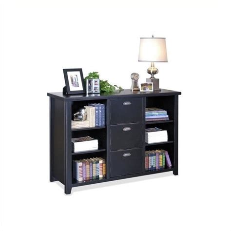 Want the look of a bookcase with the protection of doors? Martin Furniture Tribeca Loft 3 Drawer Lateral Wood File ...