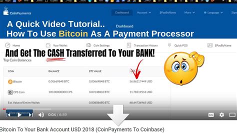 Unlike fiat money, bitcoin is actually much easy to withdraw, and you may not have to wait for days to receive your funds. Bitcoin To Your Bank Account USD 2018 (CoinPayments To Coinbase) - YouTube