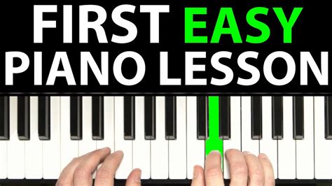 How To Play Piano First Easy Piano Lesson Youtube