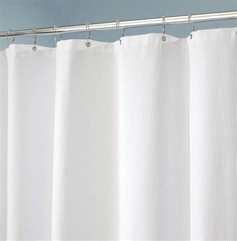 york fabric shower curtain white  shower curtains