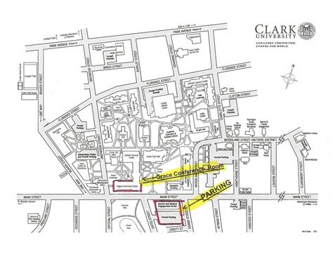 Clark University Campus Map