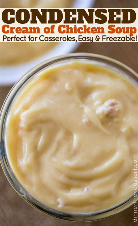 As written, it makes a soup that's almost as thick as canned condensed cream of chicken soup and it can be used reduce the heat to medium. This Condensed Cream of Chicken Soup Recipe is so easy to ...