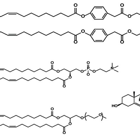 Chemical Structures Of The Lipid Components Of Lipid Nanoparticle