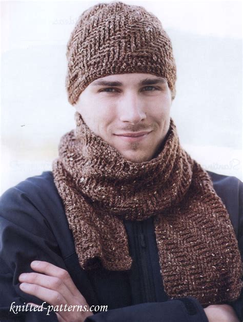 Free crochet men's hat and scarf patterns