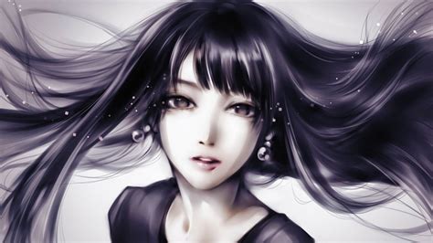 Anime Girl Long Hair Look Eyes Wallpaper 1920x1080 525110 Wallpaperup