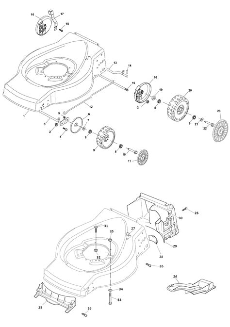Mountfield HP454 Spares Parts Diagrams HP 454 HP 2012 Spare Parts