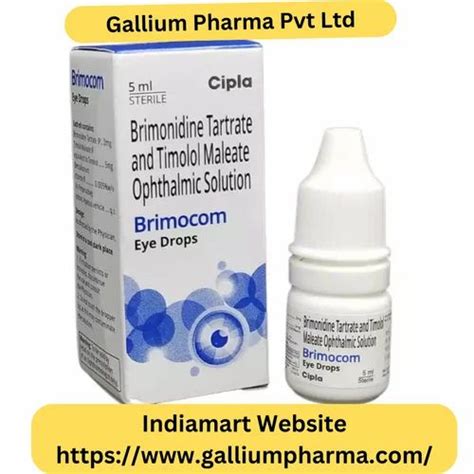 Brimonidine Tartrate And Timolol Maleate Ophthalmic Solution Packaging