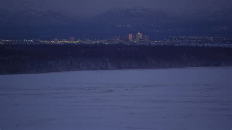 4k Stock Footage Aerial Video Tilt Up From Snowy Ground Revealing