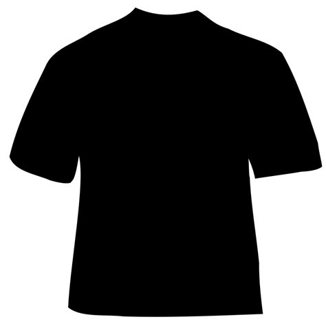 Black T Shirt Clip Art Png Png Mart