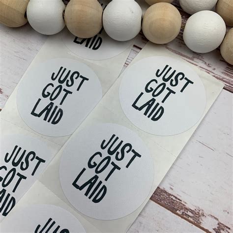 Just Got Laid Egg Carton Stickers Chicken Stickers Farm Etsy
