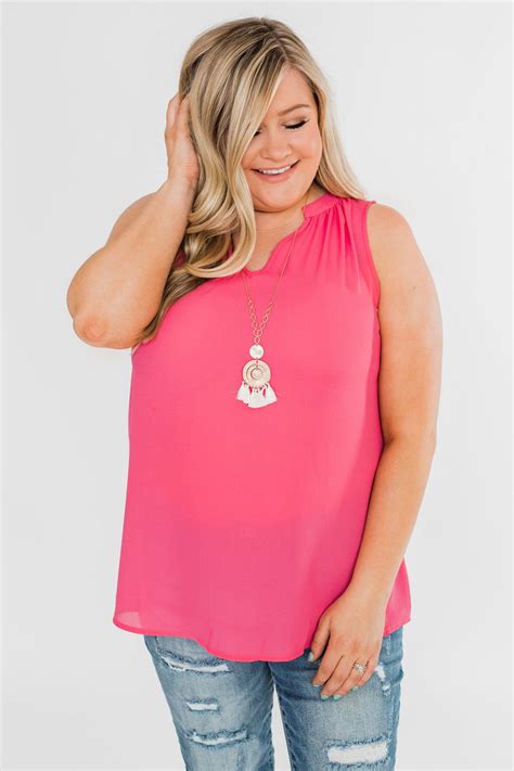 summer ready sheer pink tank top the pulse boutique