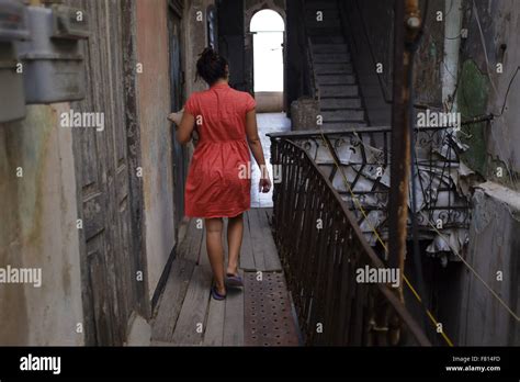 Havana Cuba 28th Oct 2015 A Local Female Prostitute Who Refused To