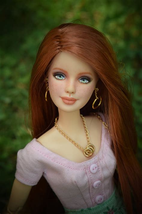 Ooak Barbie Repaint Custom Doll Etsy Color Cobrizo Barbie Caras