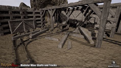 Modular Mine Shafts And Tracks In Environments Ue Marketplace