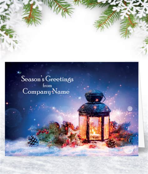 Festive Lantern Christmas Card Corporate Collection