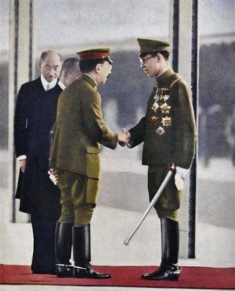 Emporer Hirohito Meeting With Manchurian Emporer Puyi In Tokyo Station