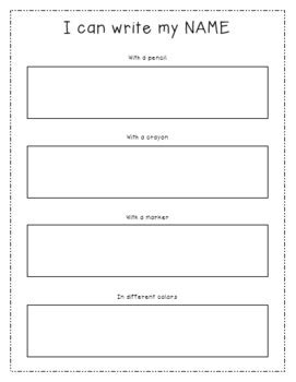 All you have to do is insert your child's name and how many times you'd like the name repeated. Simple Writing Worksheet - Name Practice by Miss Jenny's ...