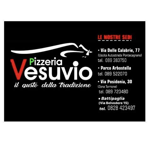 Menu Da Pizzeria Vesuvio Salerno Via Delle Calabrie 77