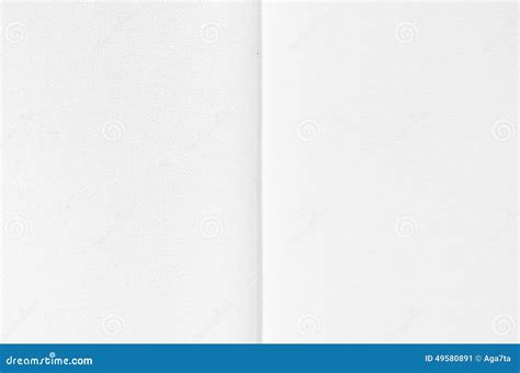 White Pages In Opened Book Stock Image Image Of Opened 49580891
