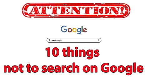 10 Things Not To Search On Google YouTube