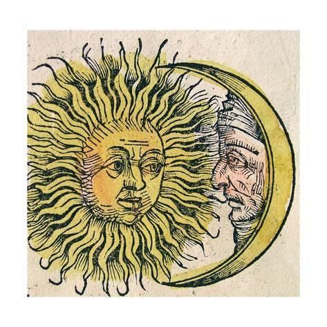 The Sun And Moon Published In The Nuremberg Chronicle Giclee