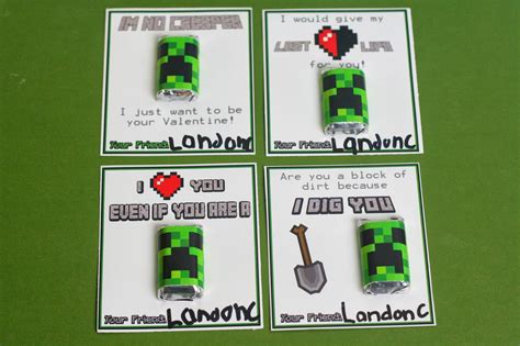 The Carver Crew Minecraft Creeper Valentines