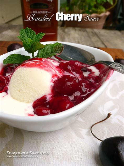 Brandied Cherry Sauce | Sumptuous Spoonfuls