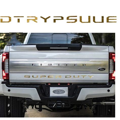 Xotic Tech Letters Decal Emblem Tailgate Sticker For Ford F150 F250