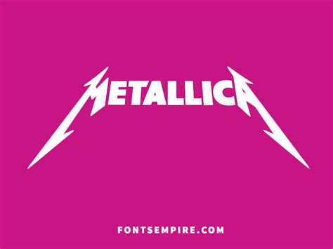 Metallica Font Free Download Fonts Empire