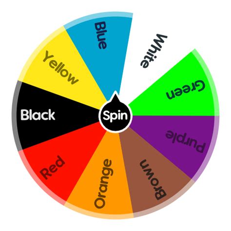 Colours Spin The Wheel App