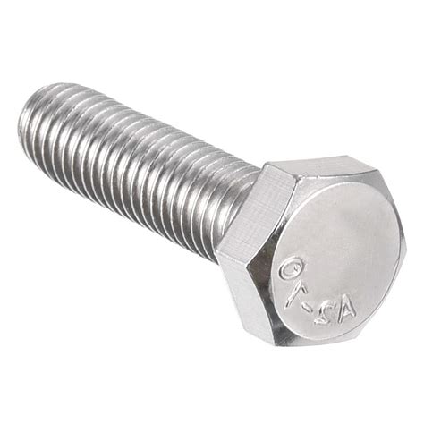 Buy Uxcell M10x40mm Hex Bolts 304 Stainless Steel Hexagon Left Hand Screw Bolt Online At