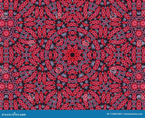 Abstract Mandala Seamless Texture For Design And Background Stock