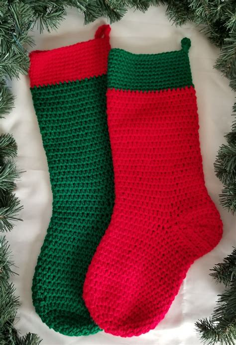 Simply A Christmas Stocking Crochet Christmas Stocking Crochet Christmas Stocking Pattern