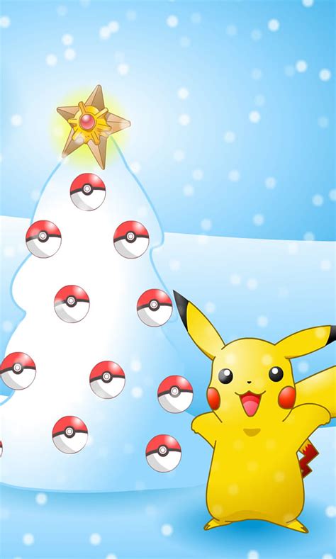 Christmas Pokemon Anime Pikachu Hd Phone Wallpaper Peakpx