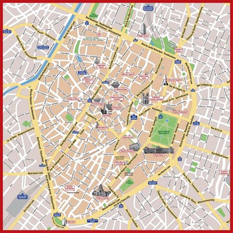 Tourist Map Of Brussels Printable Printable Maps