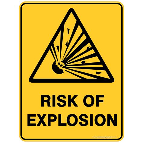 Risk Of Explosion Buy Now Discount Safety Signs Australia