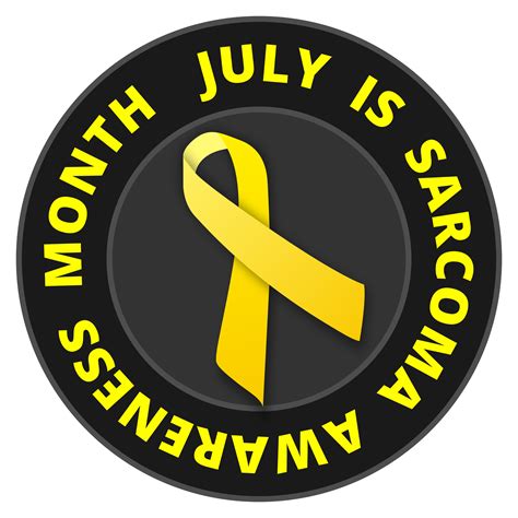 Every year, about 140,000 people in the united states get colorectal cancer, and more than 50,000 people die of it. Clipart - July is Sarcoma Awareness Month