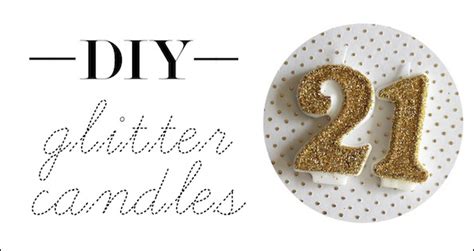 Party Decorations Diy Glitter Candles Evite