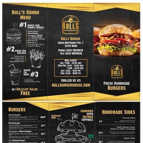 Fast food carb counts from menus can be very helpful. Creative Menu Card for a Burger Restaurant | Menu contest
