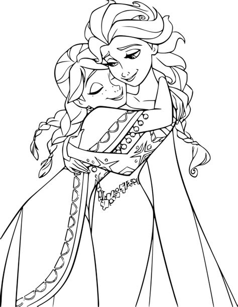 Cendrillon, elsa et anna de la reine des neiges, raiponce et autres princesses (de disney ou non). Coloriage Princesse Elsa et Anna à imprimer gratuit