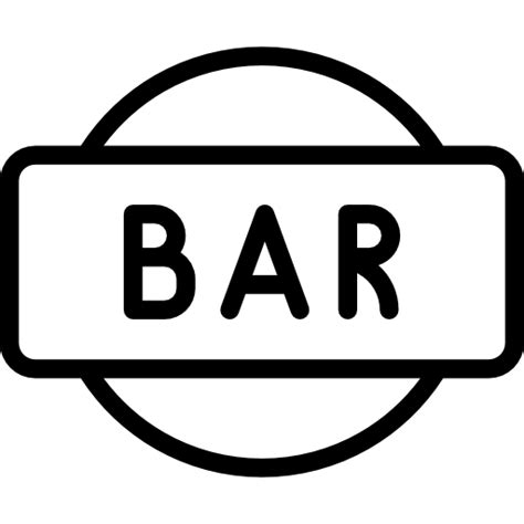 Bar Sign Drinks Signaling Icon