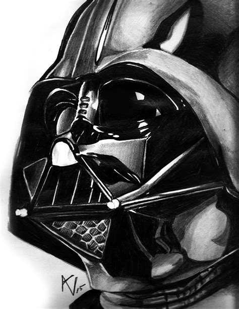 Darth Vader Pencil Drawing By Alice V Falto Bleistift