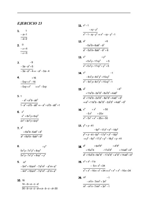 Ejercicios resueltos del algebra de baldor. Solucionario algebra de baldor