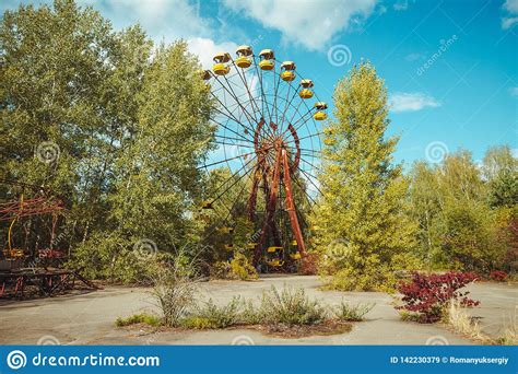 Abandoned Amusement Park In The City Center Of Prypiat In Chornobyl